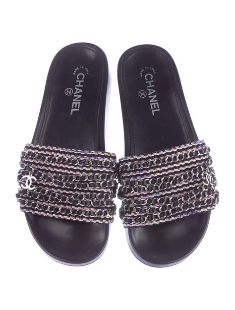 chanel cold trip slide sandals.